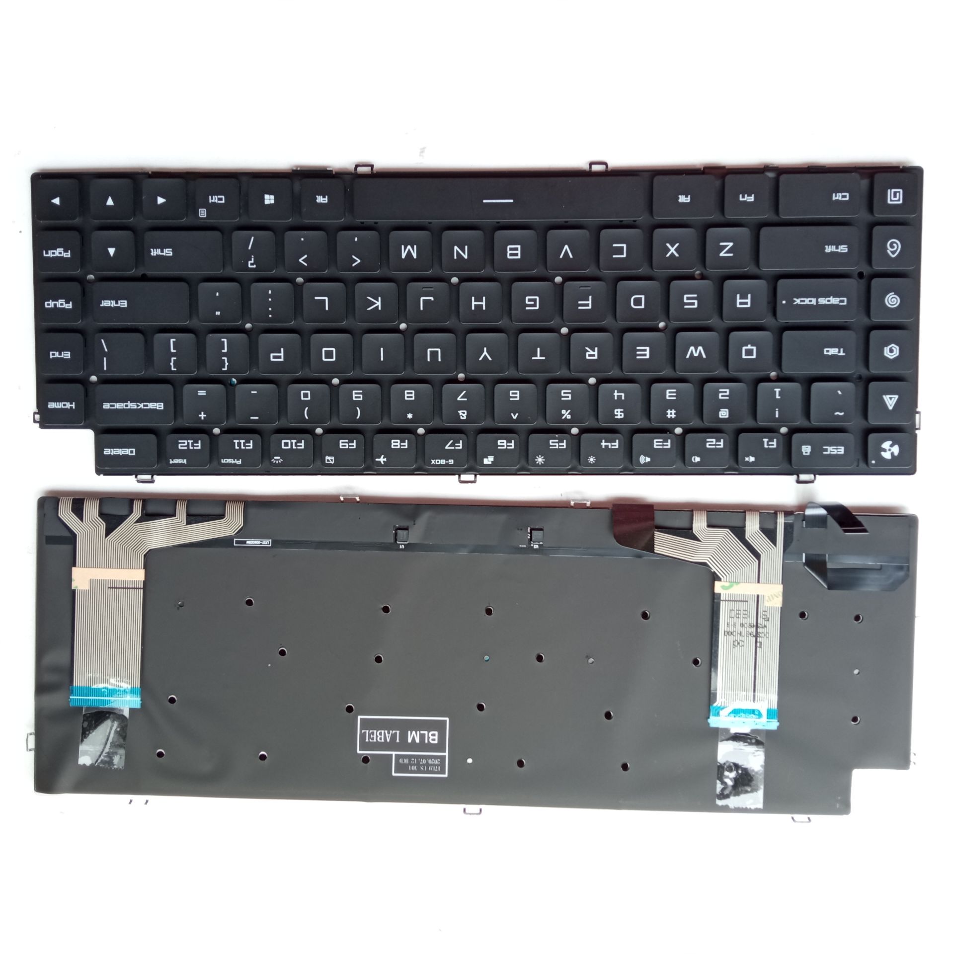 Picture of New Replacement Laptop Keyboard For Xiaomi Xiaomi 15.6/171502-AA/XMG1902 colorful backlight BLACK Backlit (OEM) US Layout